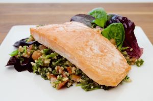 Salmon with Tabouleh Salad